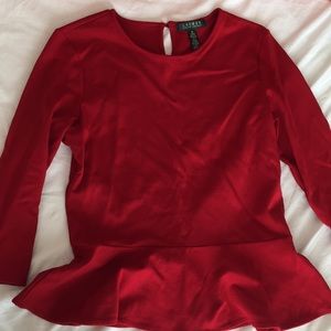 Ralph Lauren medium red top